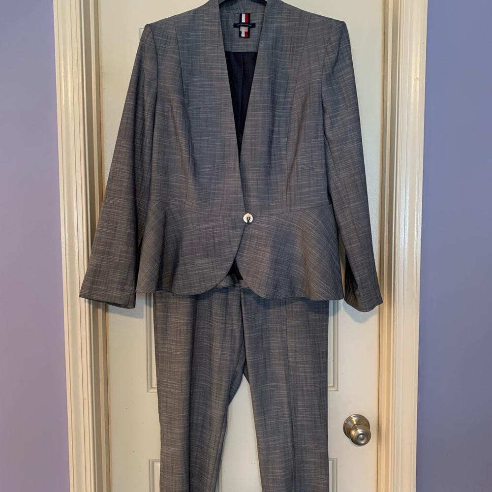 Tommy Hilfiger Blue and White Blazer